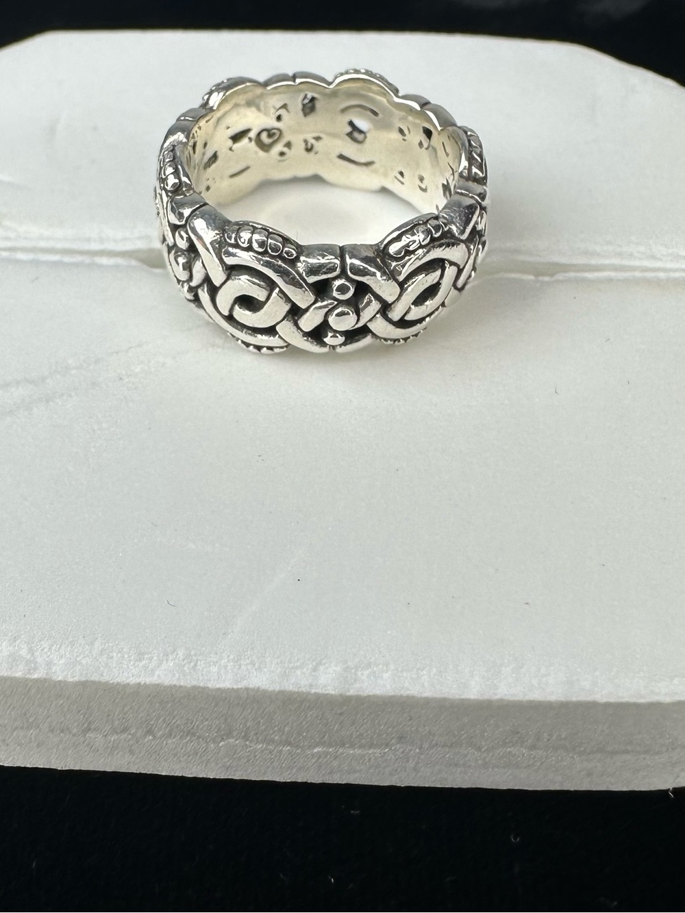 Brighton .925 Silver Celtic Knot Band Ring Size 7.5